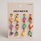 Fresh Picked Fruit Charm Set Polymer Fruit Slice Charms Set of 12